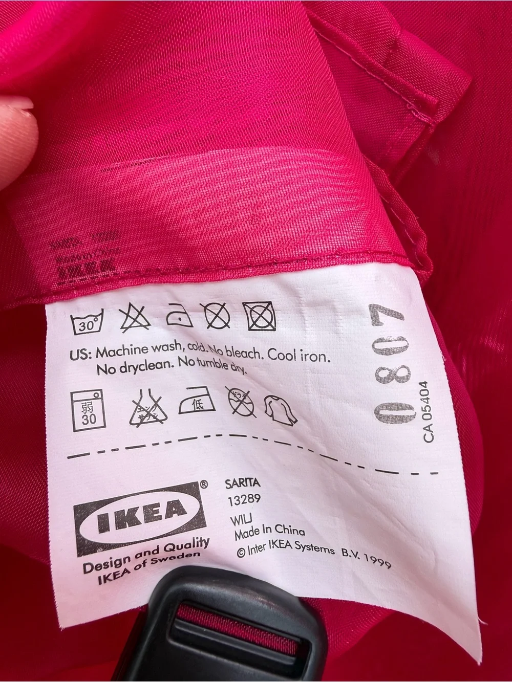Bright Pink Sheer Window Curtains - Home Accents Ikea Sarita new w/o package